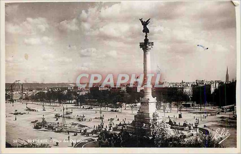 Postcard Modern Bordeaux Place des Quinconces