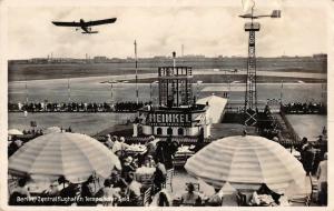 Berlin Germany Zentralflughafen Air Plane Real Photo Antique Postcard (J32648)