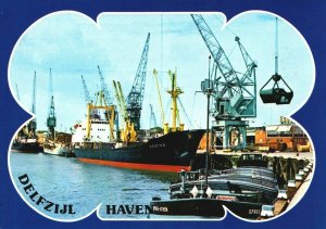 Netherlands Delfzijl Haven Harbour Vintage BS17