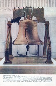 VINTAGE POSTCARD INDEPENDENCE SERIES No. 4 LIBERTY BELL c. 1910 (UDBACK)