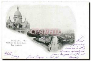 Paris - 14 - Montmartre Basilica of the sacred Heart Rue Lamarck - Old Postcard