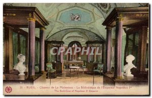 Old Postcard Rueil Malmaison Chateau de La Bibliotheque & # 39Empereur of Nap...