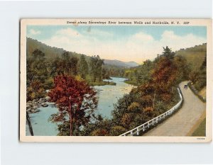 Postcard Scene along Sacandaga River, New York