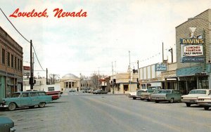 LOVELOCK NEVADA STORES CARS COCA-COLA POSTCARD (1960s)