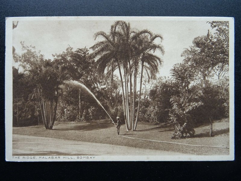 India BOMBAY The Ridge, Milabar Hill - Old Postcard by Thacker & Co. Ltd