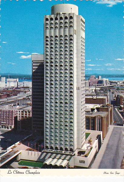 Canada Aerial View of Le Chateau Champlain Montreal