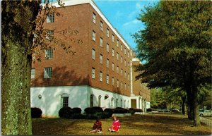 Postcard Mary Burke Hall Women's Residence University of Alabama 1960s V184