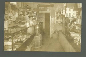 Virginia MINNESOTA RP 1911 INTERIOR GENERAL STORE nr Eveleth Chisholm SALESWOMAN