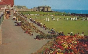 Hastings White Rock Bowling Green 1970s Match + Spectators Sussex Postcard