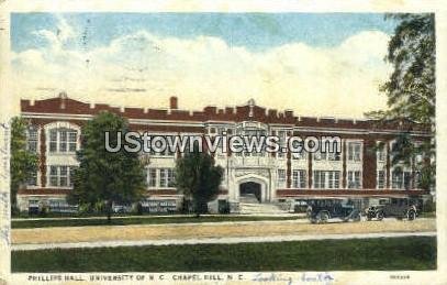 Phillips Hall, University of NC in Chapel Hill, North Carolina