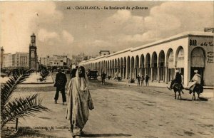 CPA AK MAROC CASABLANCA - Le Boulevard du 4e Zouaves (280594)