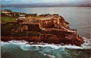 Fortress El Morro at Entrance to San Juan Harbor Puerto Rico Postcard PC156