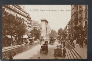 France Postcard - Paris - Porte Et Boulevard St Denis  T9468