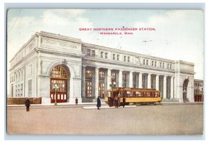 Vintage Great Northern Passanger Station Bay Postcard P220E