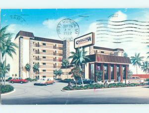 1992 Old Cars & Catalina Motel Daytona Beach Florida FL r0384