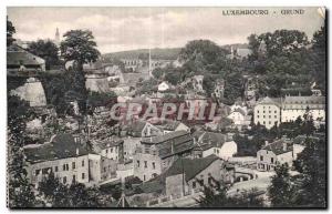 Old Postcard Luxembourg Grund
