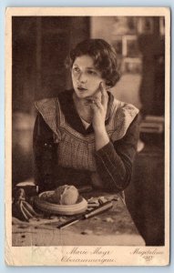 Oberammergau Bavaria Germany Postcard Marie Mayr Magdalena 1910 Antique