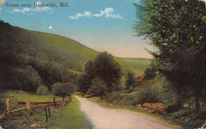 Ingleside Maryland Country Road View Vintage Postcard U32