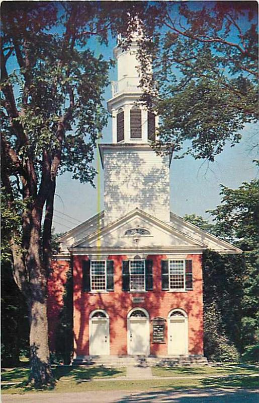 Congregational Church On Herold Green in Sharon Connecticut, Chrome