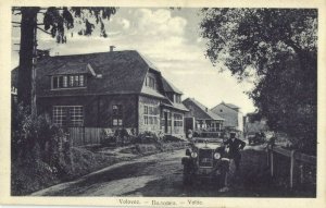 ukraine russia, VOLOVEC VOLÓC Воловец, Street Scene, Car (1920s) Postcard (3)