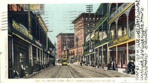 St. Charles Street & St. Charles Hotel - New Orleans, Louisiana LA