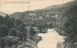 Allean House Tay Forest Park Strath Fummel Perthshire Scotland Vintage Postcard