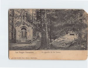 Postcard La chapelle du lac Lamay Les Vosges francaises France