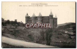 Old Postcard L & # 39Auvergne Picturesque surroundings Cantal St Flour Chatea...