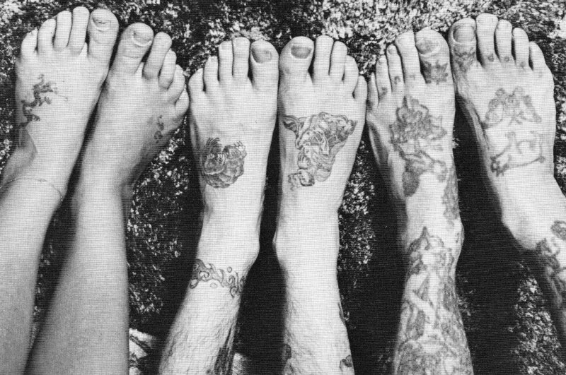 Feet Tattoo's Photo by John Wyatt Printed 1980 The American Postcard Co.