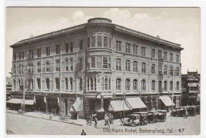 Southern Hotel Bakersfield California 1920c postcard