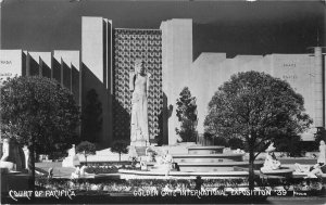 California Court of Pacifica Golden Gate Park 1939 RPPC Photo Postcard 20-8779