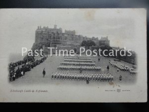 Old PC - Edinburgh Castle & Esplanade - showing Guard Parade