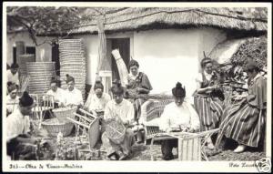 portugal, MADEIRA, Obra de Vimes, Costumes (1962) RPPC