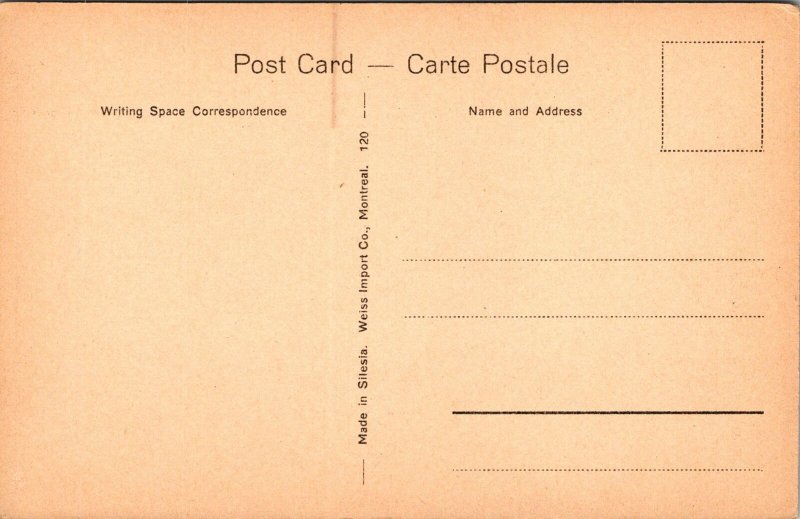 VINTAGE POSTCARD PARC LAFONTAINE LAC ET POINT QUEBEC PROVINCE CANADA c. 1930