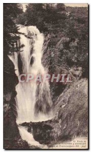 Postcard Old Road Bagneres de Bigorre in Bagneres Vallee Gripp Cascade Tramcz...