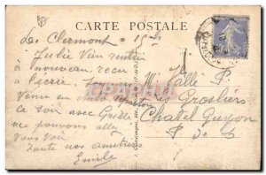 Old Postcard Clermont Ferrand Des Minimes Church and Grand Hotel De La Poste