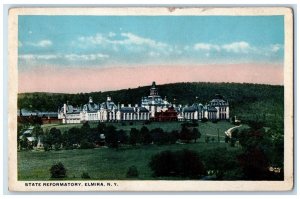 1918 Aerial View State Reformatory Building  Exterior Elmira New York Postcard 