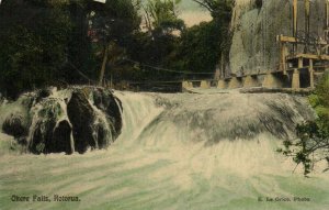 PC CPA NEW ZEALAND, OKERE FALLS, ROTORUA, Vintage Postcard (b27171)