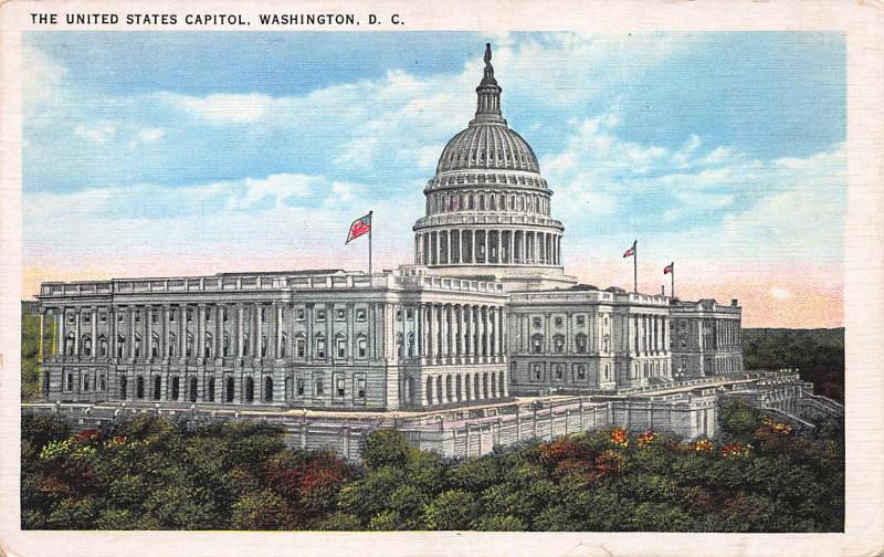 United States Capitol, Washington, D.C., Early Postcard, unused