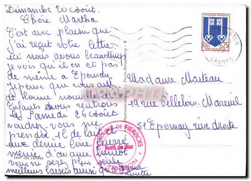 Modern Postcard Ocean Landes