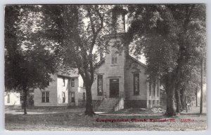 Rantoul Illinois~Congregational Church~Parsonage~White Clapboard~CR Childs c1914