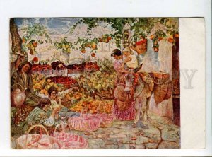 289768 USSR BRODSKY Brodskiy Italy Garden Vintage 1936 year postcard