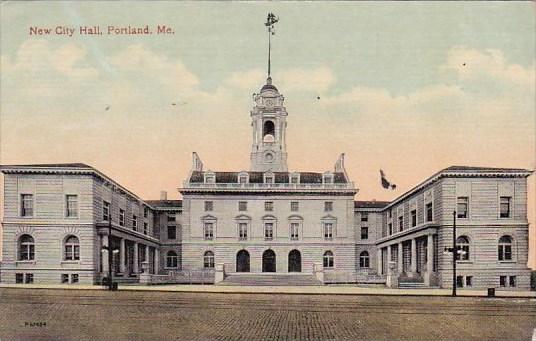 New City Hall Portland Maine 1916