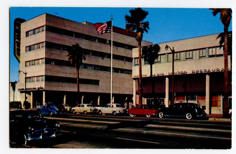 Postcard Columbia Square CBS - K.N.X. Hollywood California Standard View Card