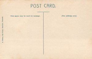 Bermuda Islands map vintage postcard