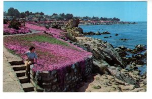 Magic Carpet, Pacific Cove,  California, Woman on Rock