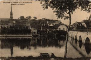 CPA MONTBÉLIARD - Vue sur l'Allan et le Grand Pont (486871)