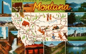 Greetings from Montana - Showing 12 views of Montana - c1950