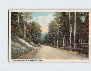 Postcard Nearing Cold River, Mohawk Trail, Massachusetts