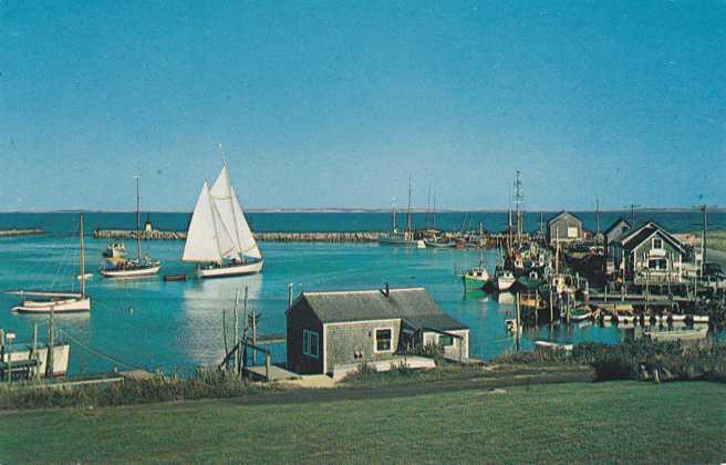 Menemsha Basin - Harbor at Martha's Vineyard MA, Massachusetts